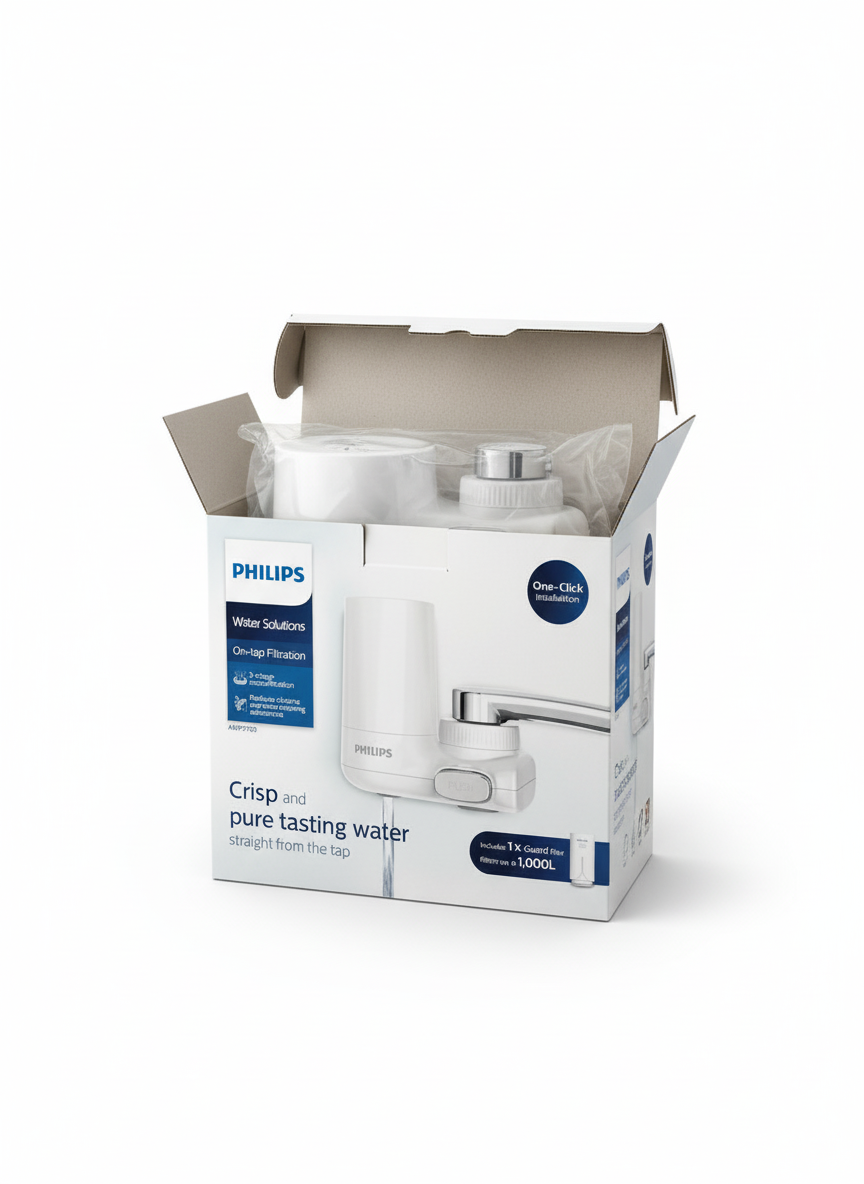 Vodný filter na kohútik Philips AWP3703 – čerstvá a čistá vo