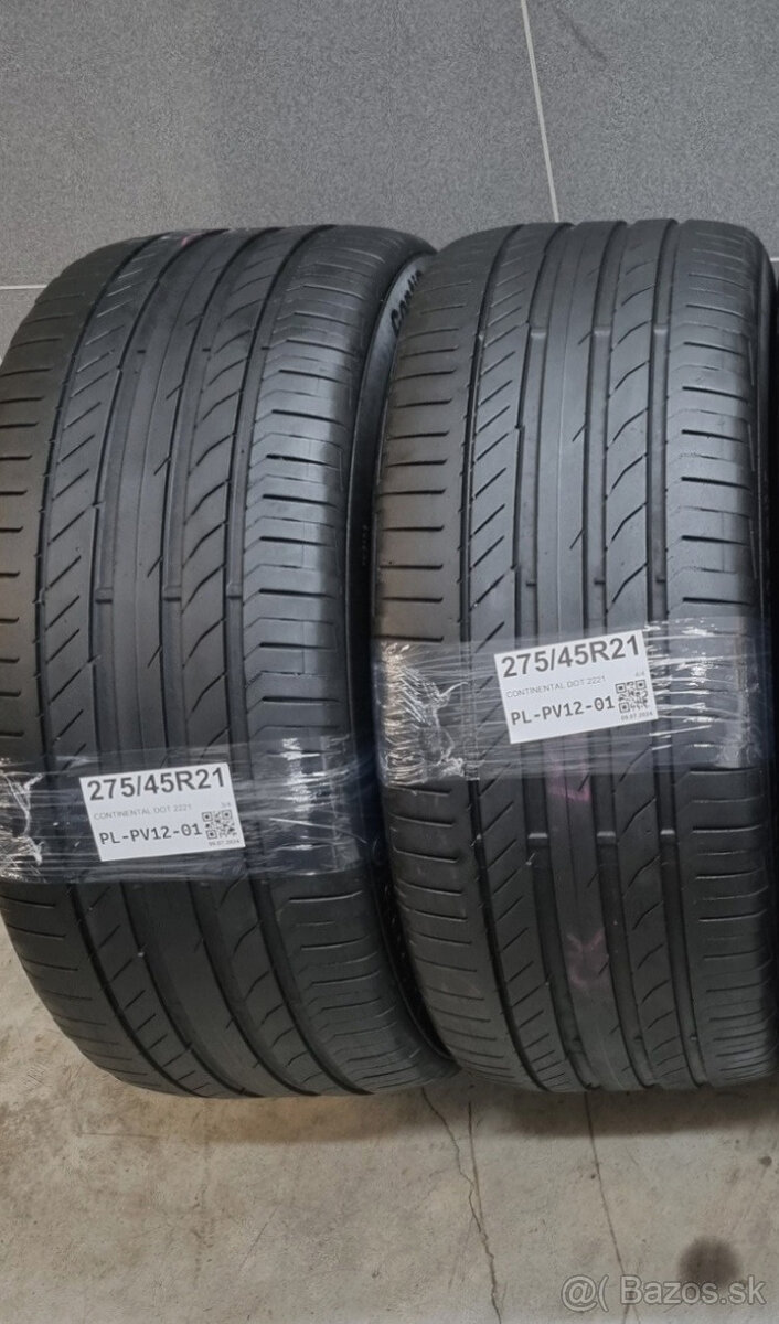 Letné pneumatiky 275/45 R21 CONTINENTAL