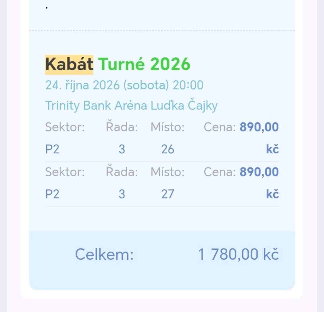Kabát turné 2026, Zlín