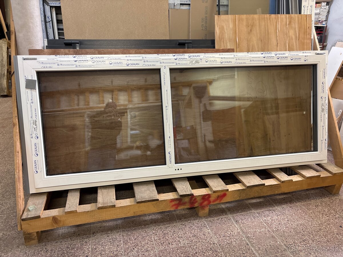 Predám balkónové dvere plastové biele Gealan