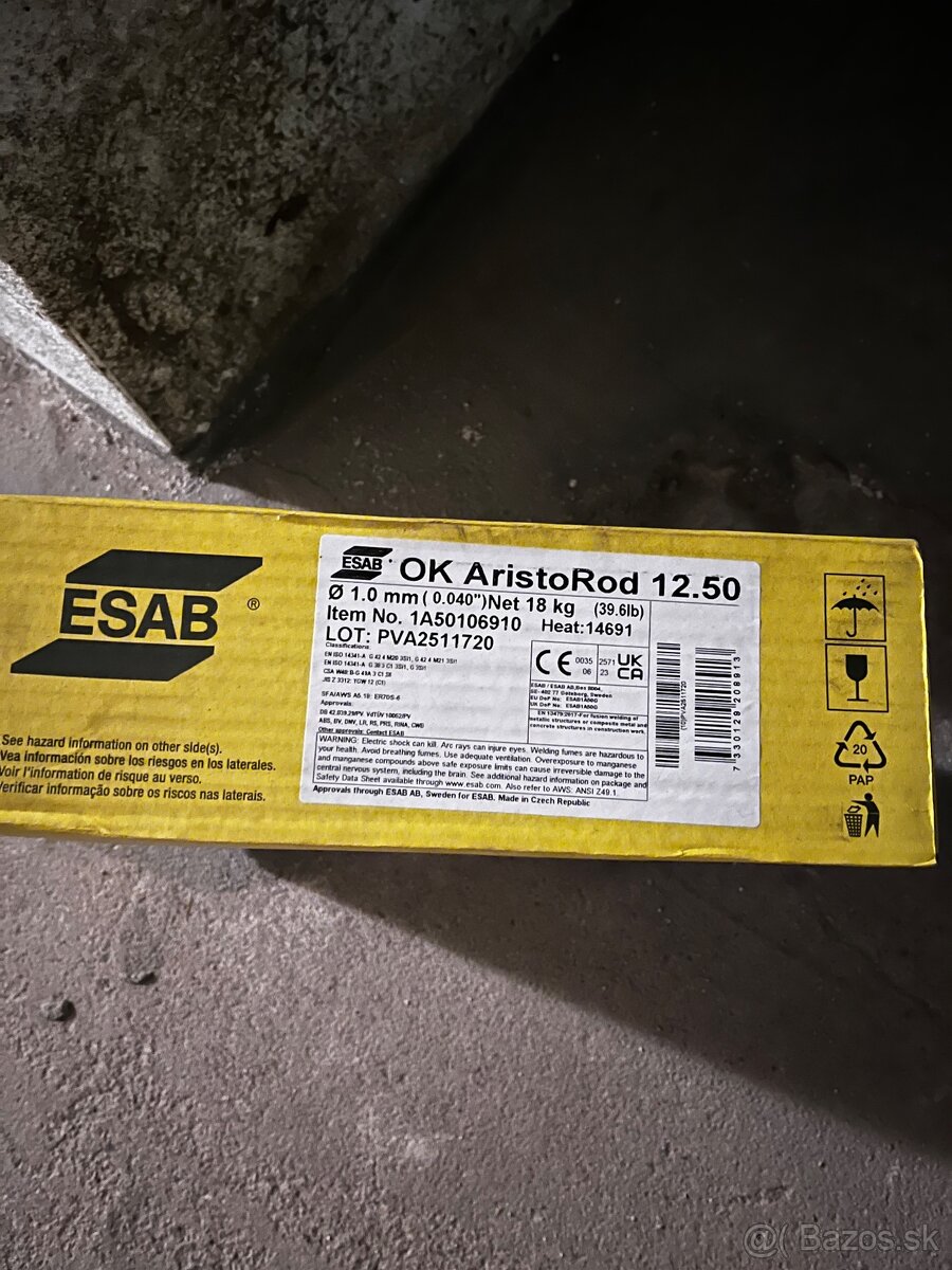 Svařovací drat Esab 12.50/12.63