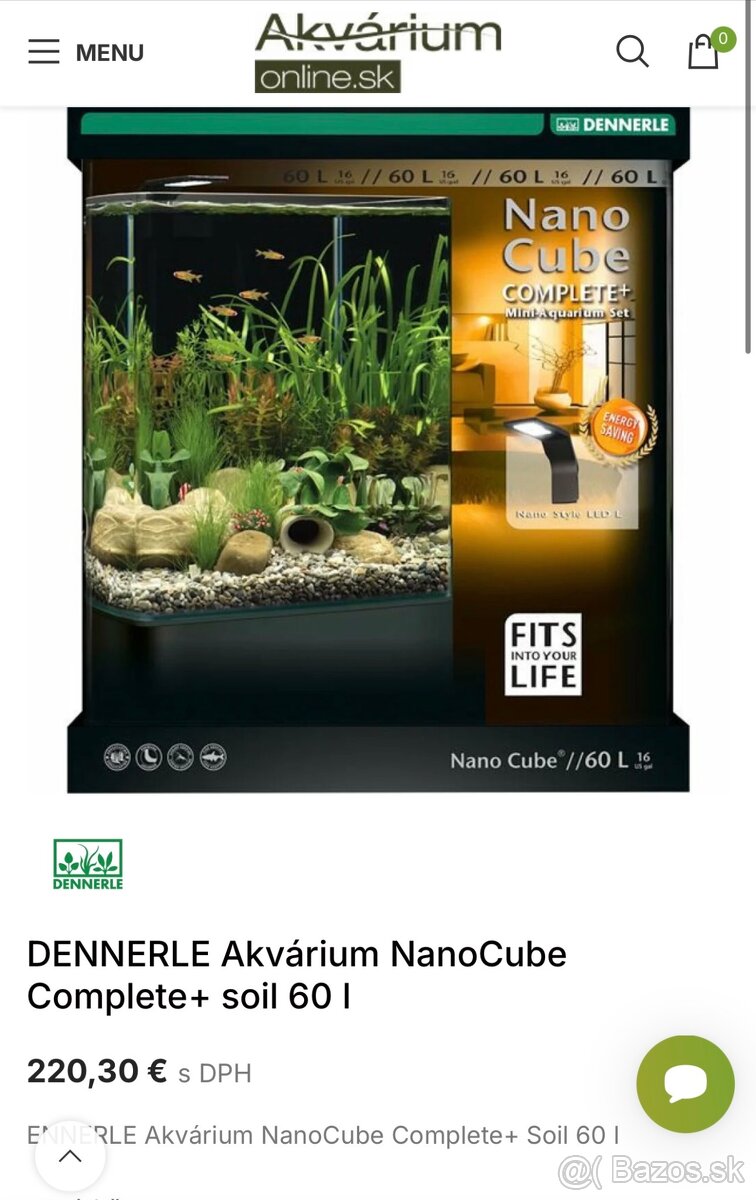 Akvárium Denerle NanoCube Complete 60L