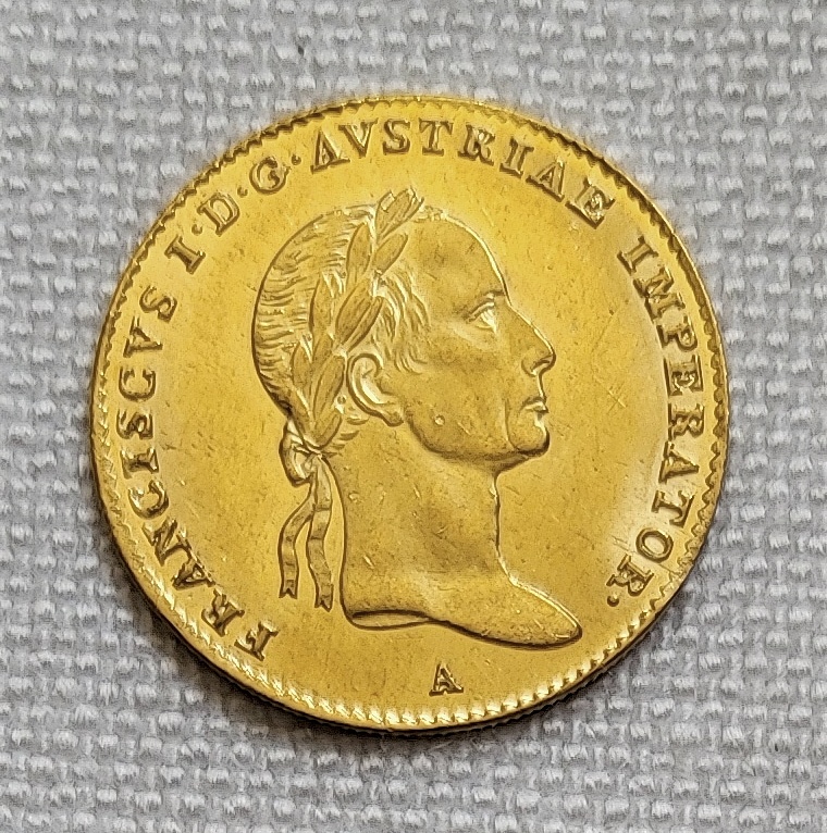 Zlatý dukát Františka I., 1834A, TOP stav