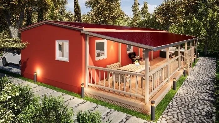 ZĽAVA MONTOVANÝ RODINNÝ DOM 60 m2 k odberu cena 500eur za m2