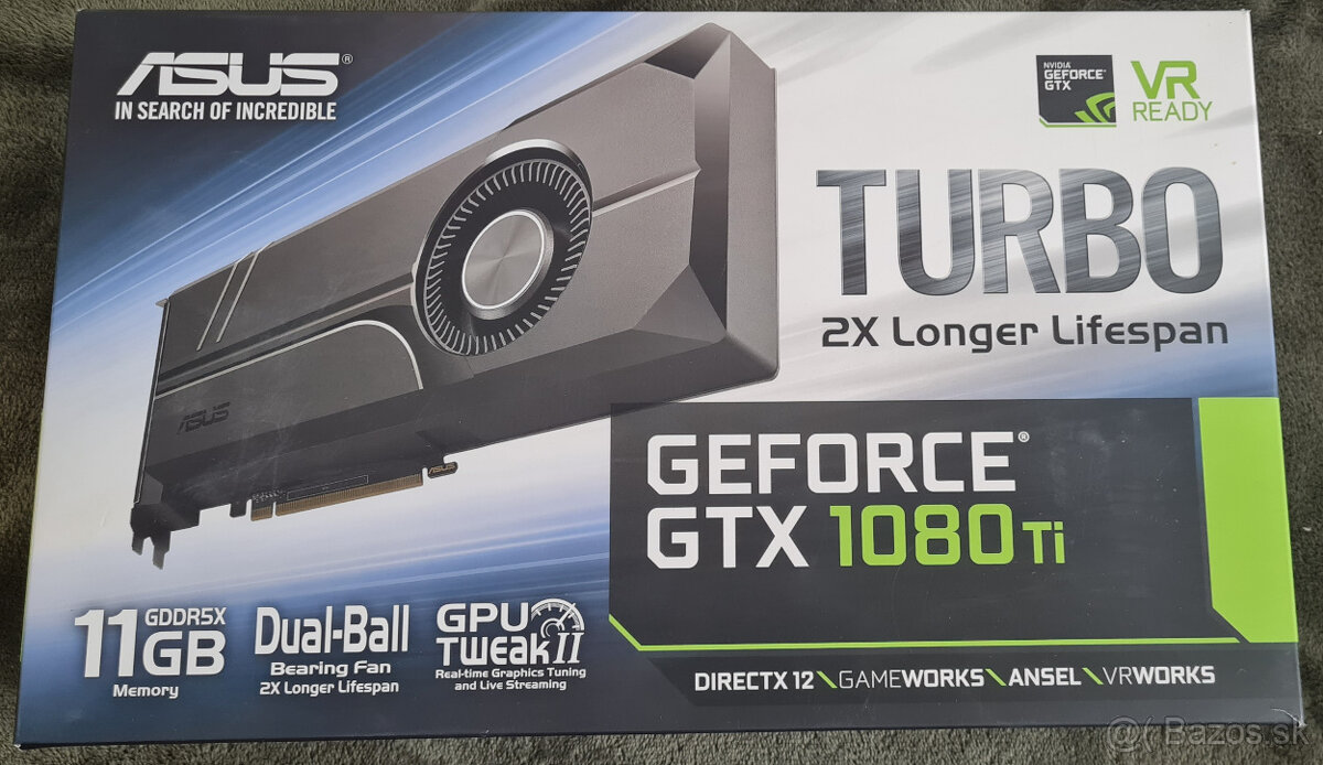ASUS TURBO GeForce GTX 1080Ti 11GB