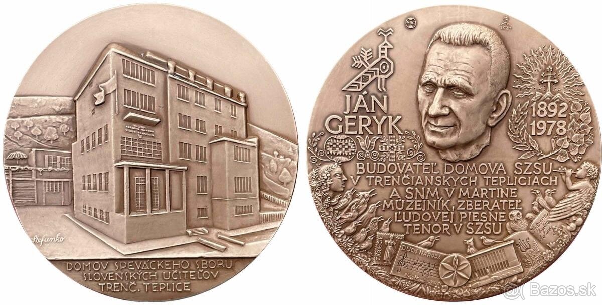 Medaila Domov SZSU (Štefunko) / Ján Geryk (Polonský)