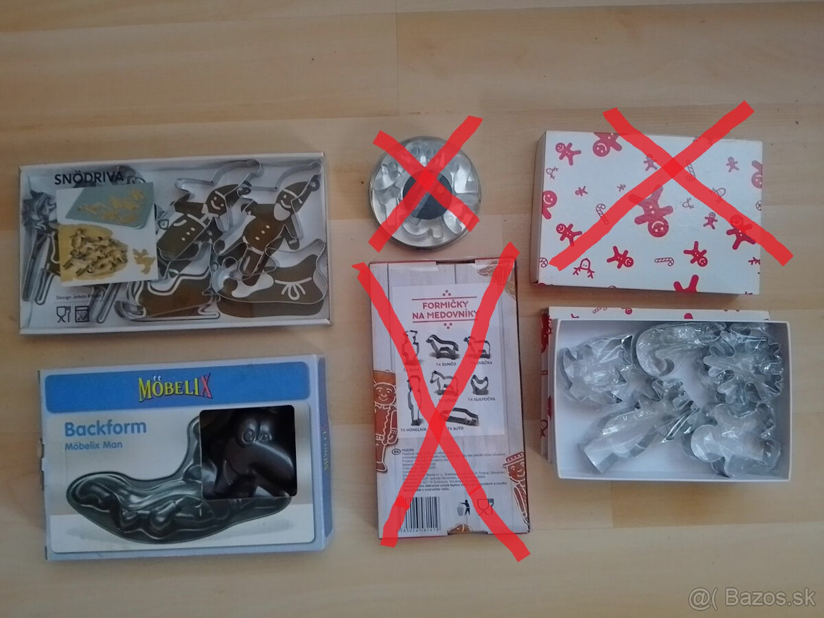 Rôzne formičky na pečenie