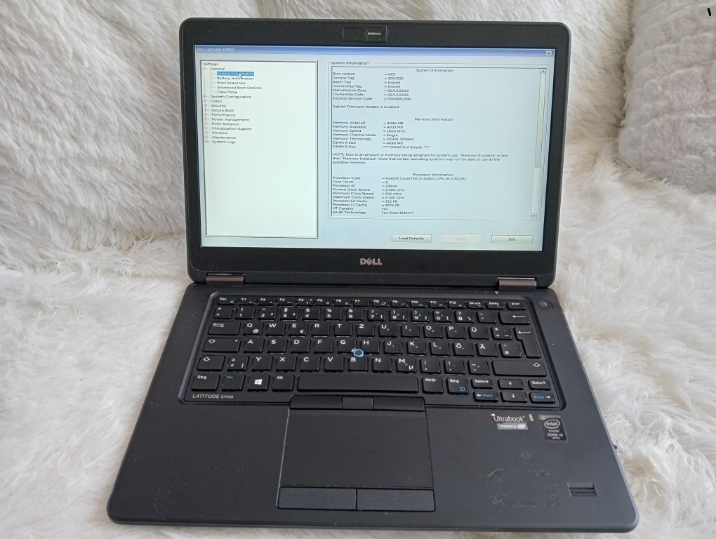 rozpredám na diely funkčný notebook Dell Latitude e7450