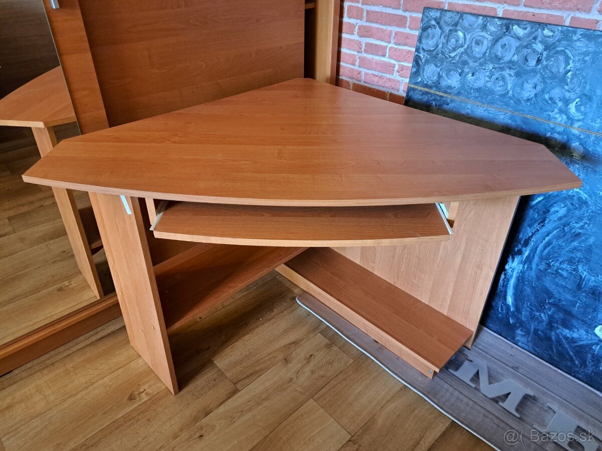 Rohový pc stôl carlee