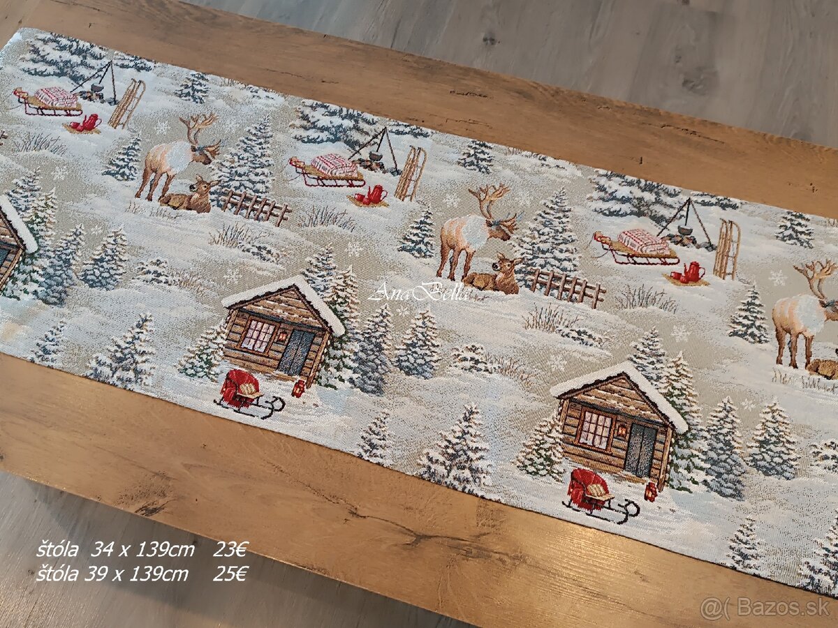 Vianočný obrus, štóla na stôl