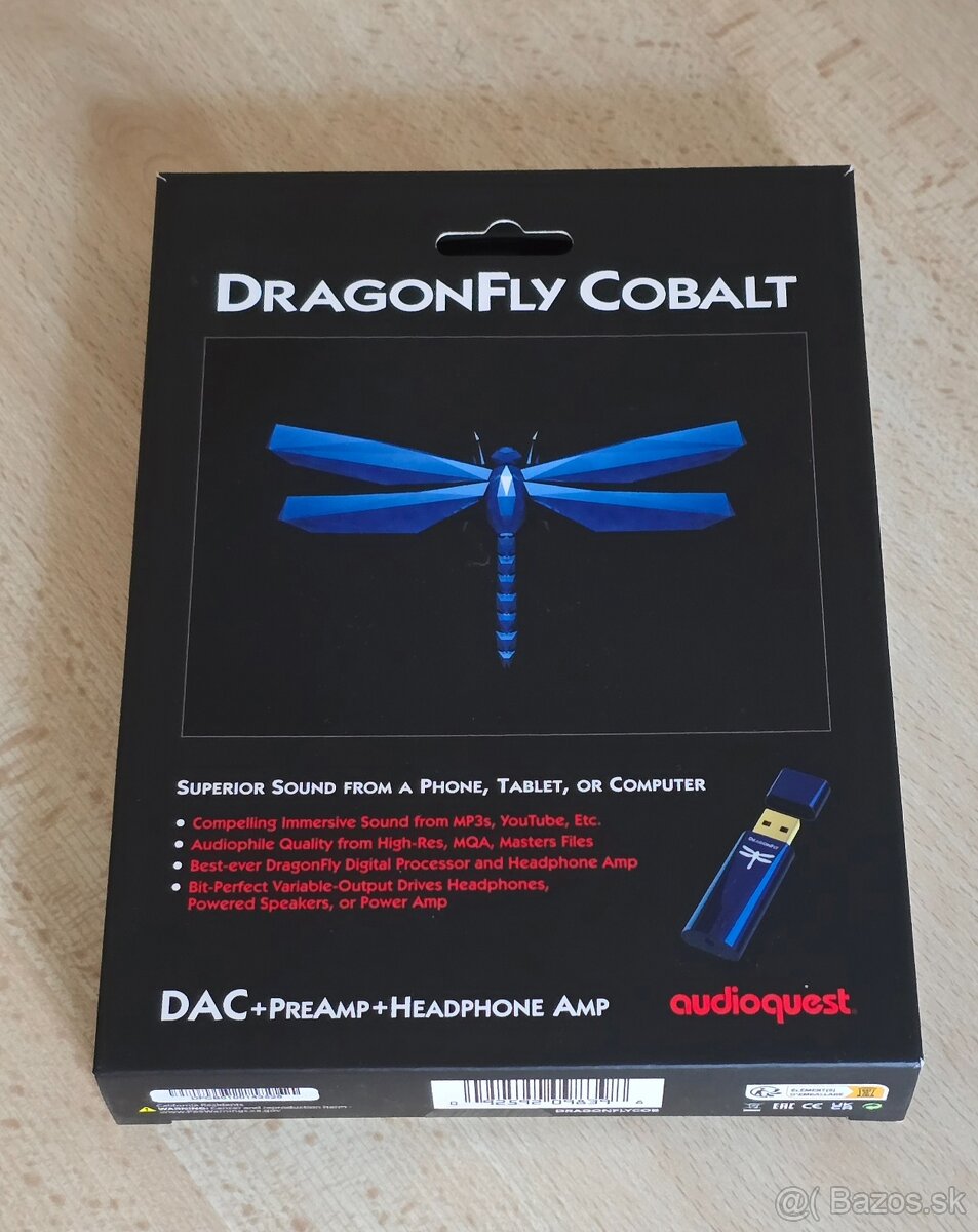 Predam USB DAC/sluch.zosilovac DragonFly COBALT v zaruke