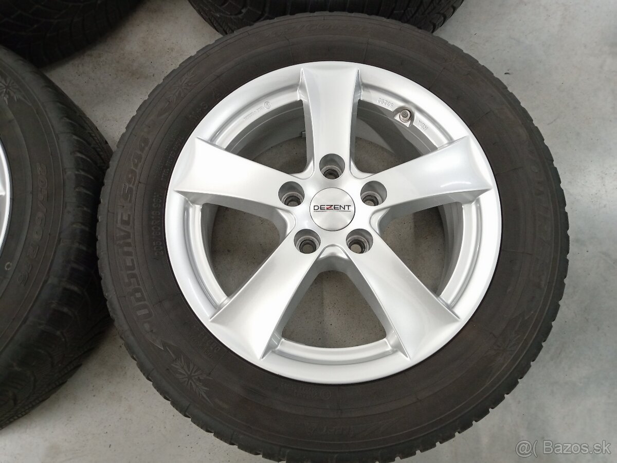 Predam zimne ALU 5x114,3 R16 6,5J ET50 DEZENT KIA HYUNDAI