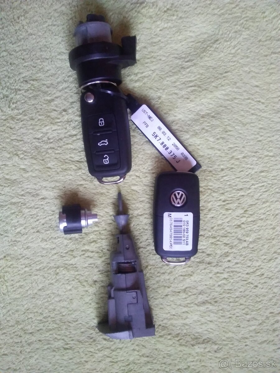 Sada zámkov VW Golf 6 / ORIGINÁL DIEL VW