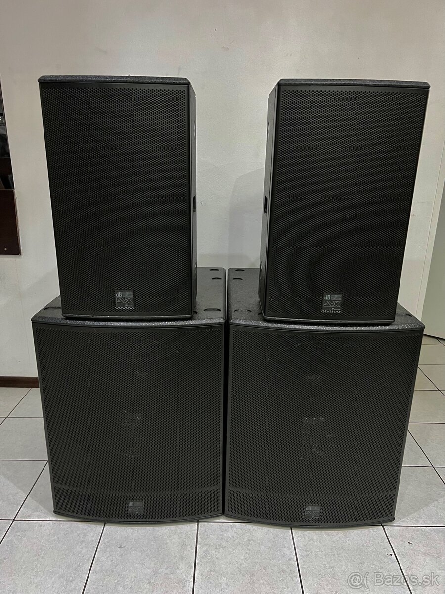 dB Technologies DVX series silný pasívny set
