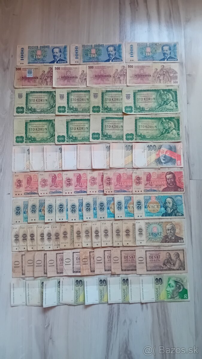 Slovenské a československé bankovky