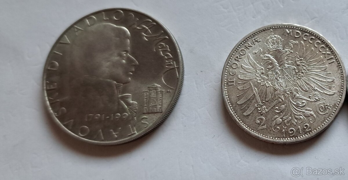 Predám strieborné mince spolu