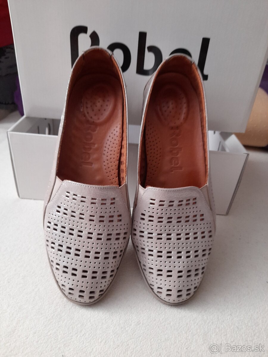 Kožené topánky Robel č.37