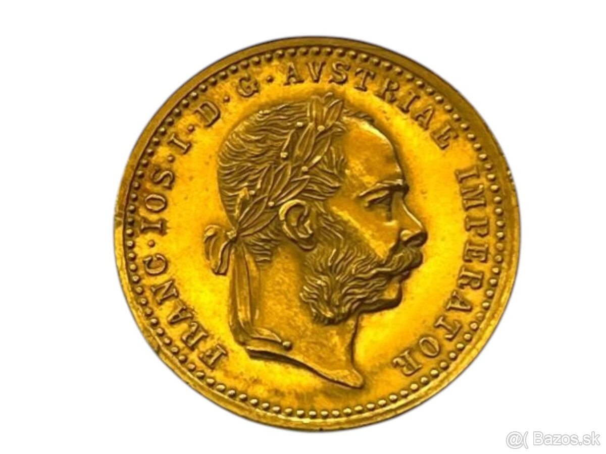 ZLATÁ MINCA 1 DUKÁT 1901 - 3,49 g, Au 986/1000 - TOP STAV