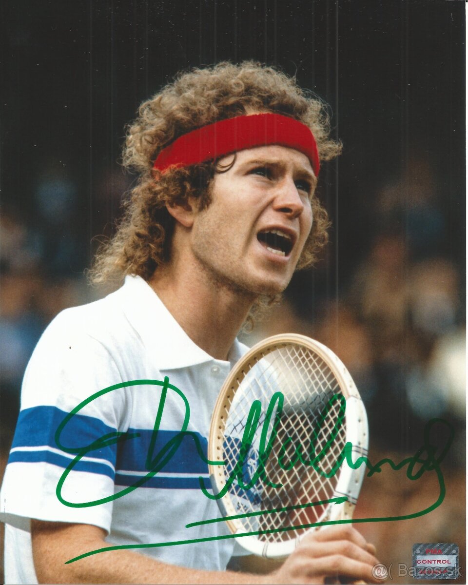 John McEnroe - foto s podpisem + COA
