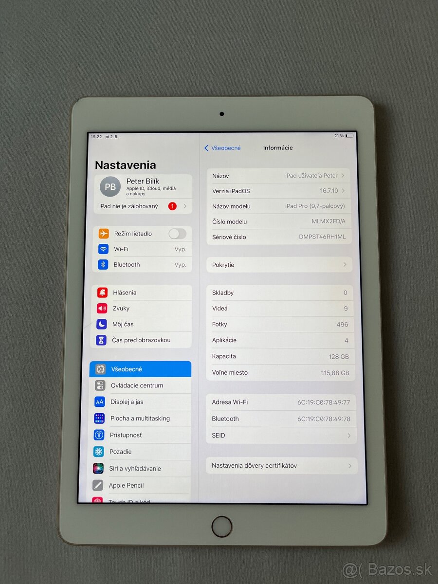 Predám iPad 9,7”