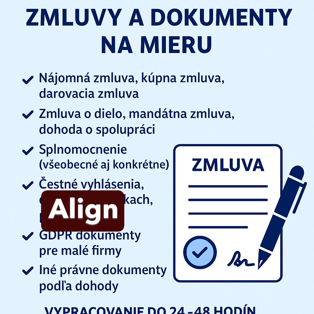 Vypracovanie zmlúv