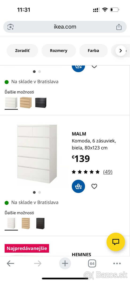 Komoda Ikea