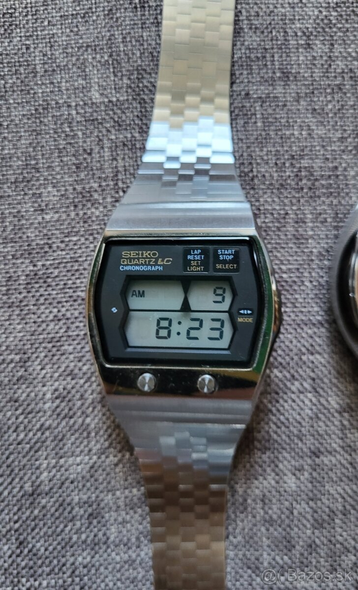 Predám vintage Seiko LC   chronograph digital Japan, 199e
