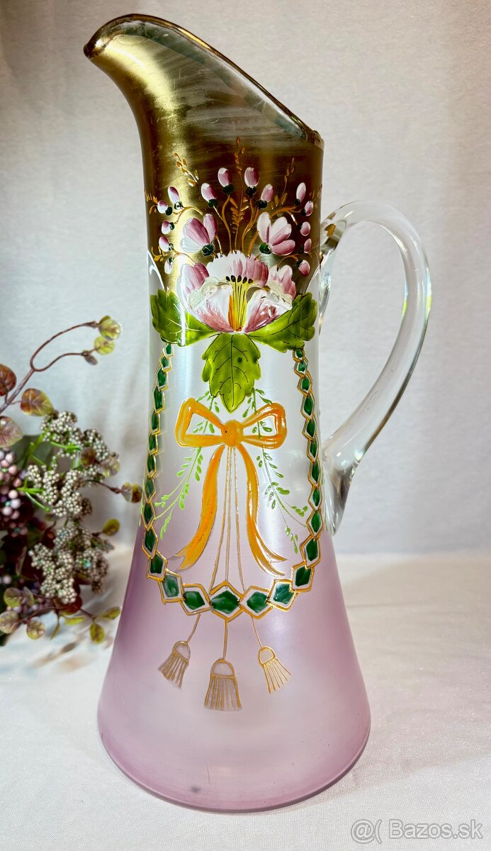 Starozitny secesny vysoký dzban