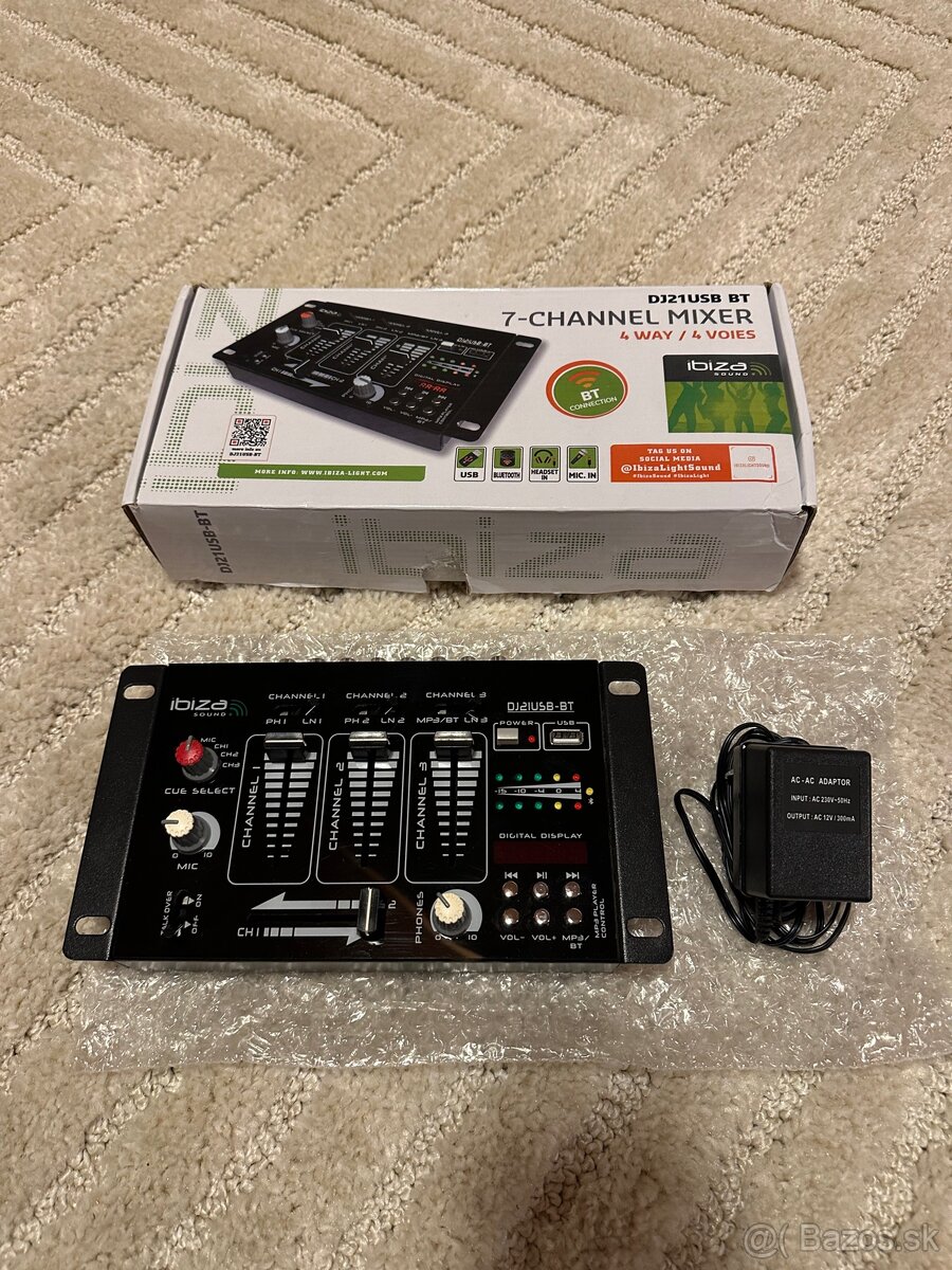 DJ21USB 7-kanálový mixážny pult