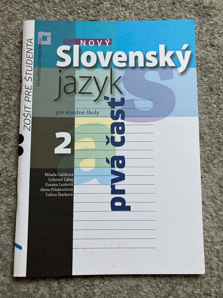 Nový SJ 2 pre stredné školy - 1. časť (zošit pre študenta)