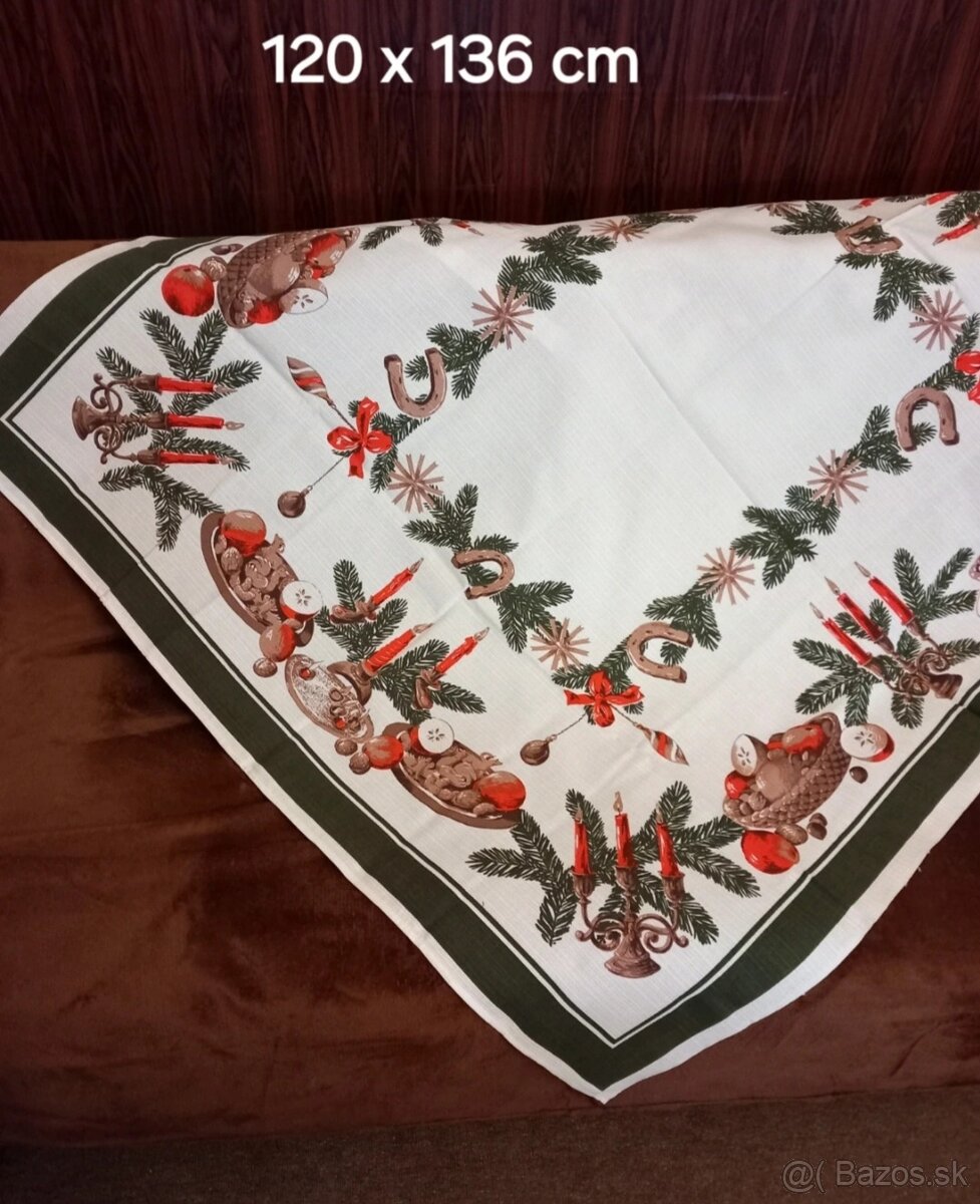 Retro vianocny obrus