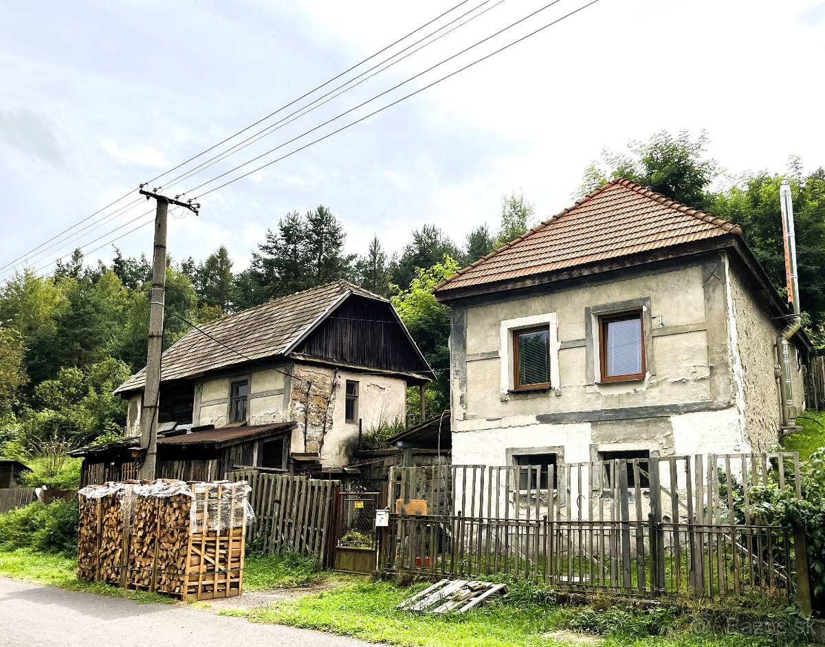Rodinný dom v okrajovej časti obce Podkriváň, okres Detva