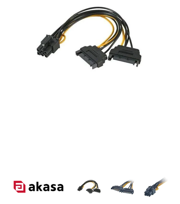 AKASA SATA power cable to 6pin
