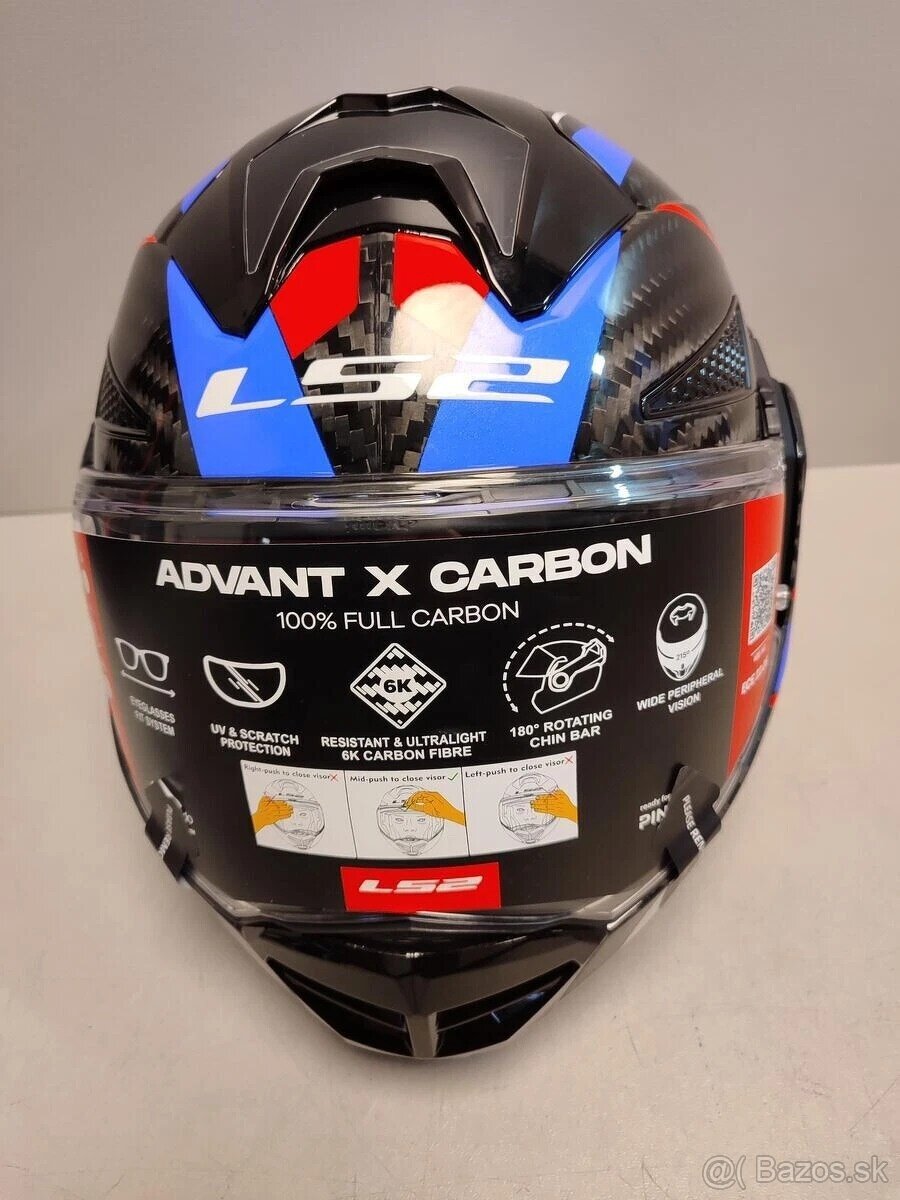 Silniční překlápěcí přilba LS2 ADVANT X Carbon