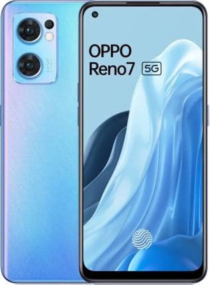 Oppo Reno 7 modrý.