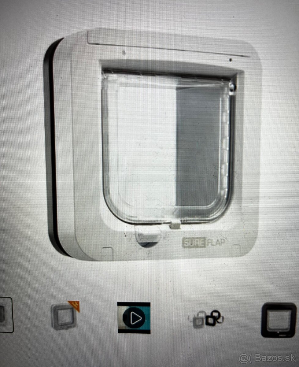 SureFlap dvierka pre mačky s mikročipom NOVE sedo biele