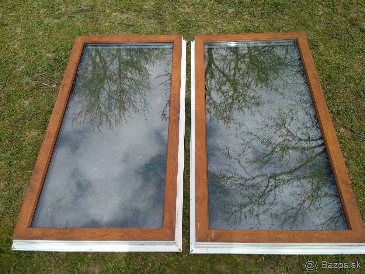 Plastove kridla z okien, 135x72cm, 2ks