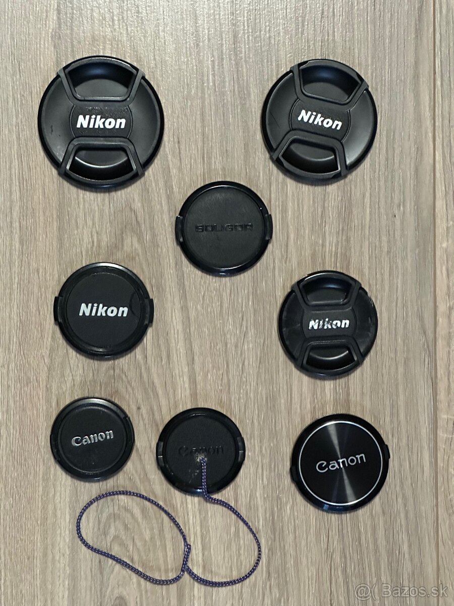 Originálne krytky (Nikon, Canon, Soligor a dalsie)