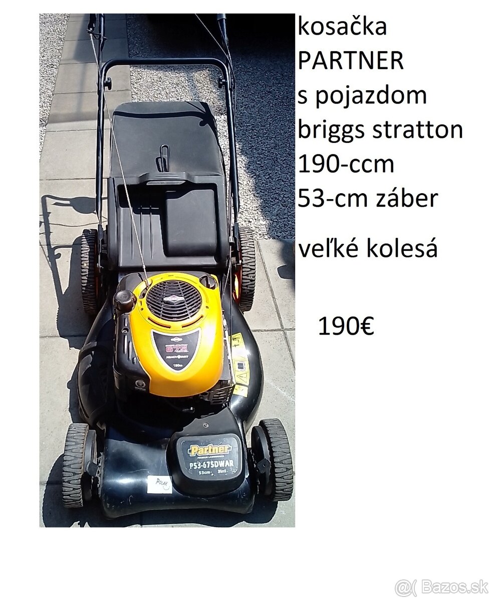 predám kosačku Oleo-Mac,ALKO,-MTD Black line,-Partner