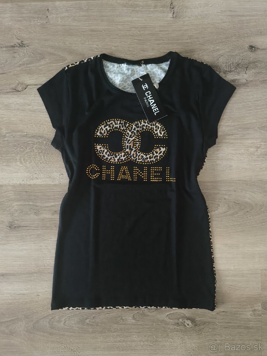 Čierne tričko Chanel