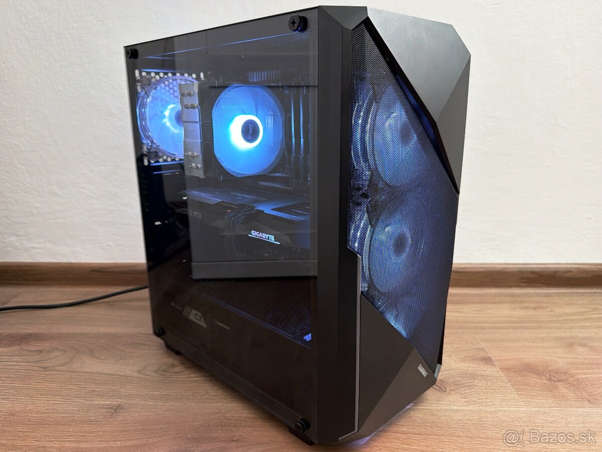 PREDÁM HERNÝ PC - R5 5600,RTX 3060TI 8GB,16GB DDR4,SSD,HDD