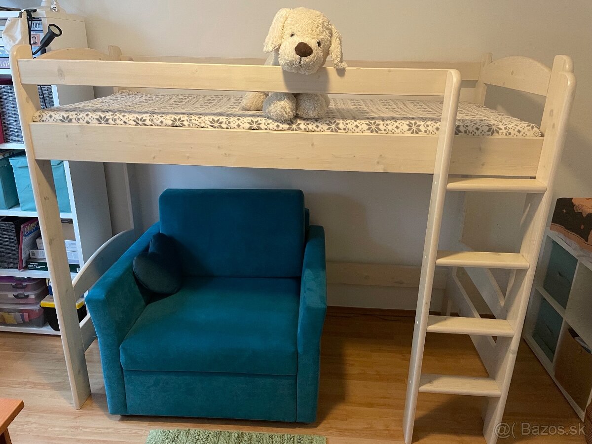 Detská vyvyšená posteľ