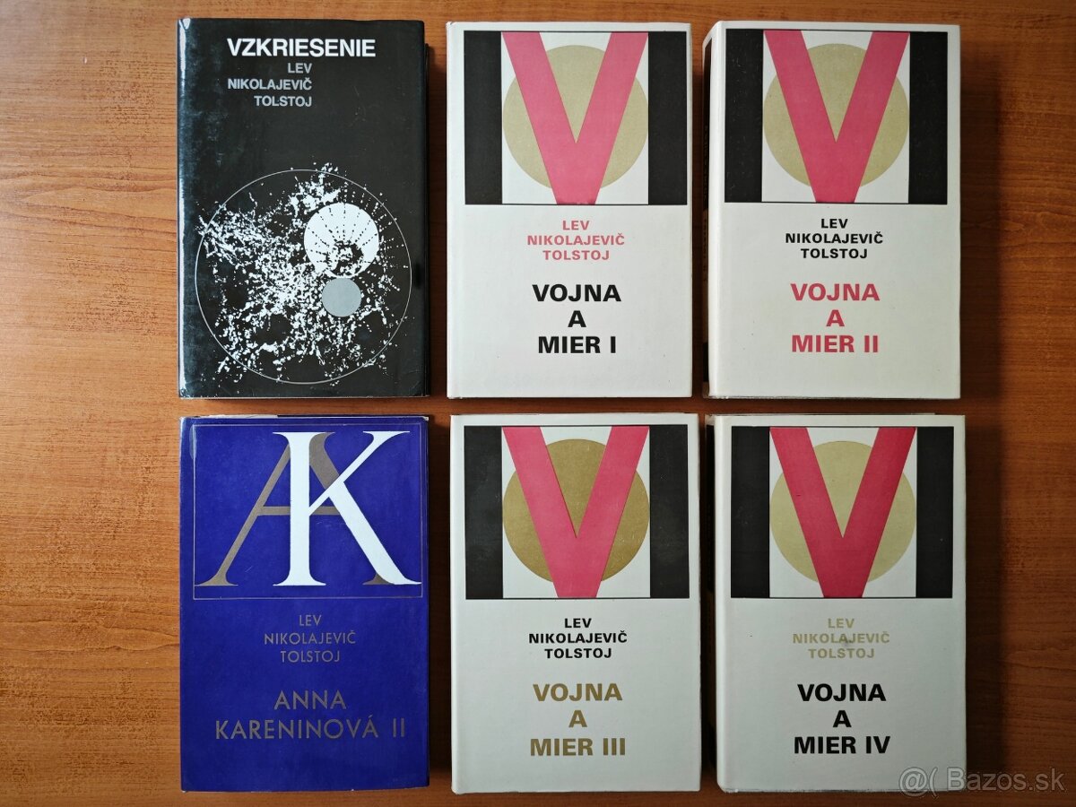 Tolstoj - knihy - Vzkriesenie, Anna Karenina