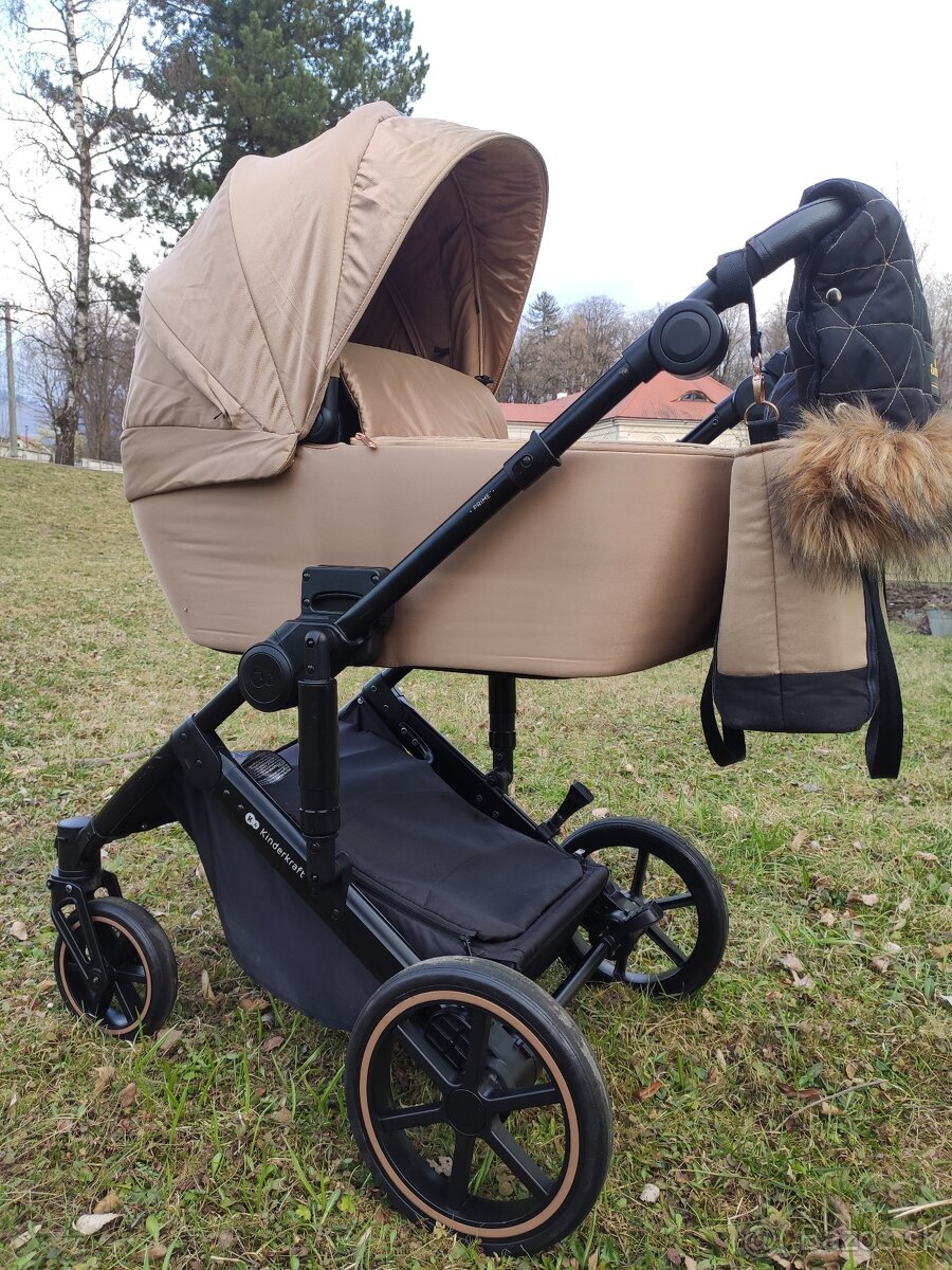 KINDERKRAFT Kočík  2v1 Prime 2 Beige