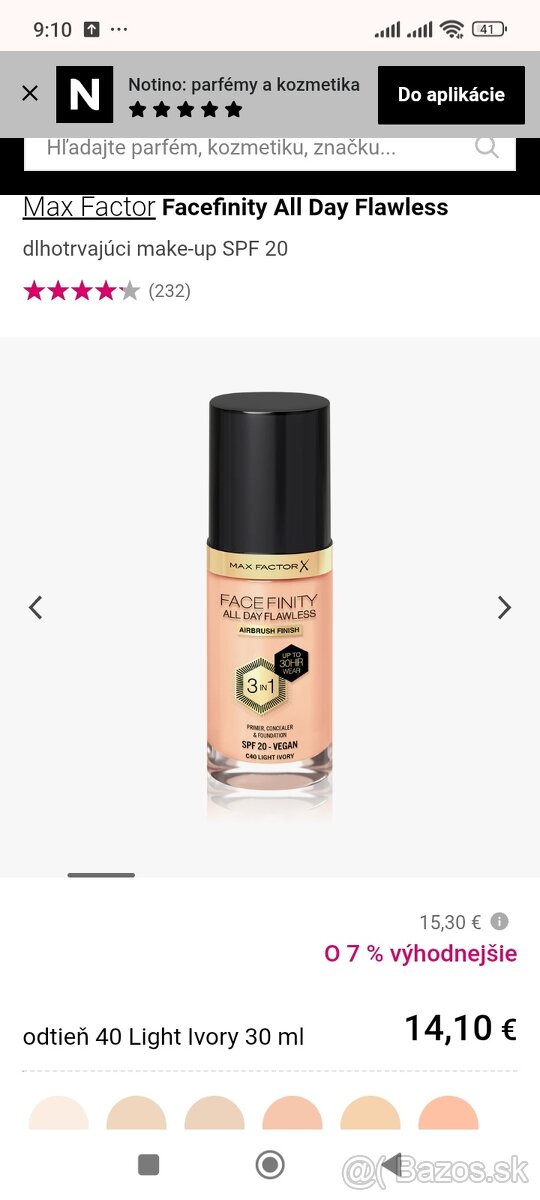 Max Factor make up