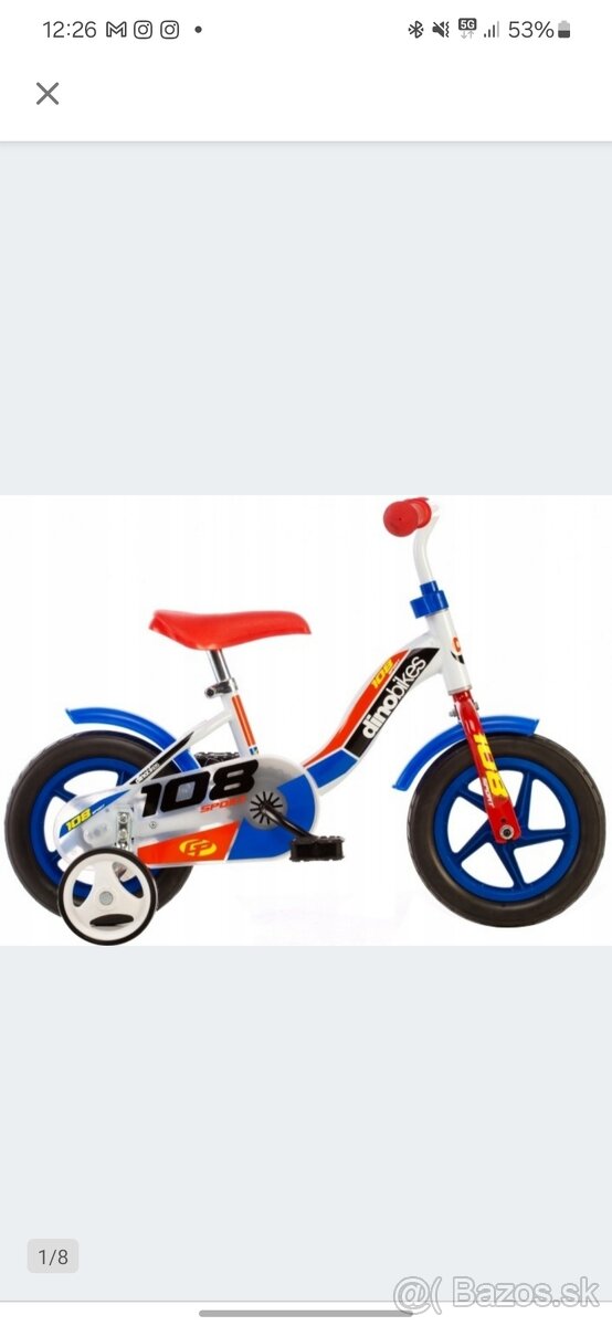 Predám detský bycikel Dino