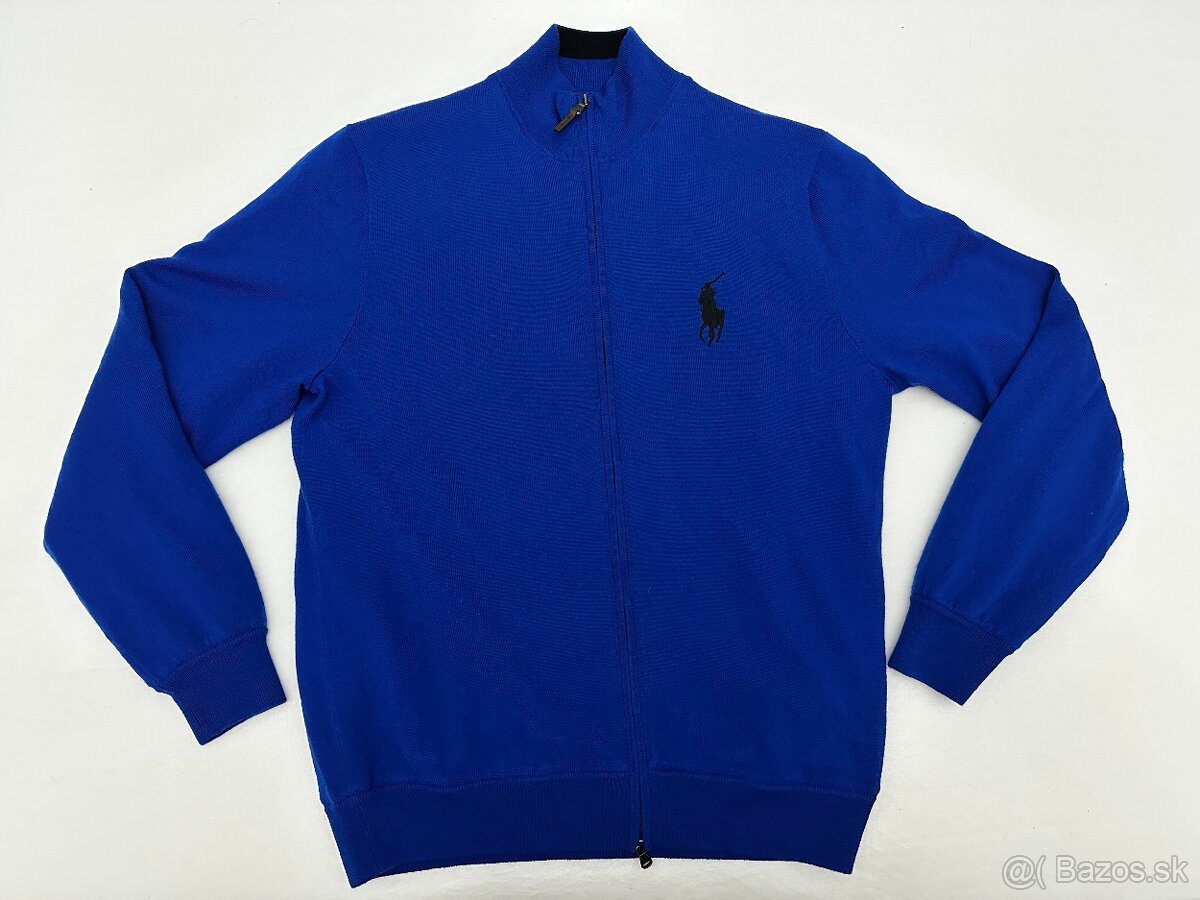 Pánsky,vlnený,kvalitný sveter RALPH LAUREN - L