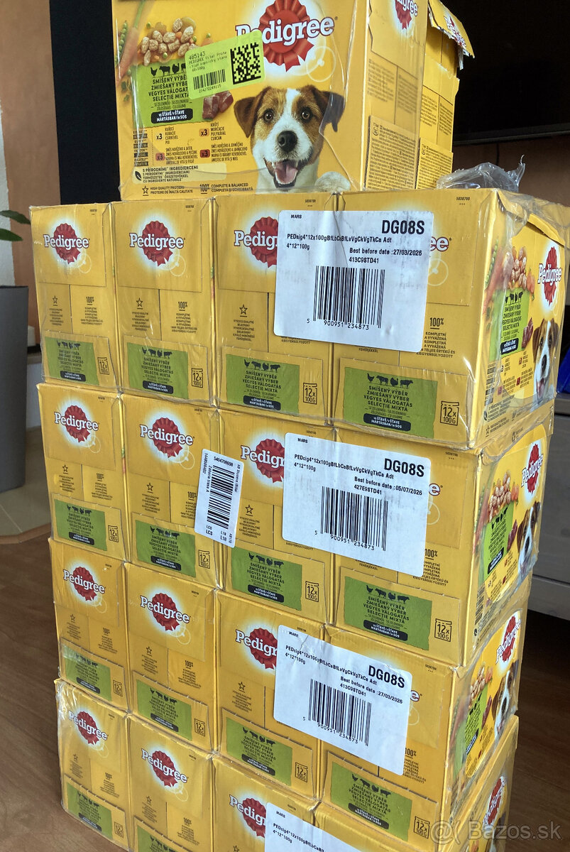 kapsicky PEDIGREE vo vlastnej stave a dietne kapsicky PURINA