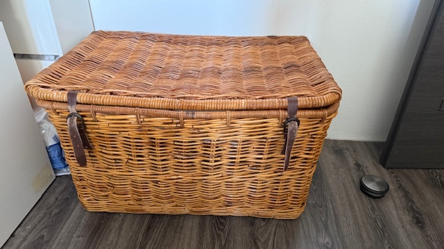 Prútený kôš - veľký, 90x60x53 cm