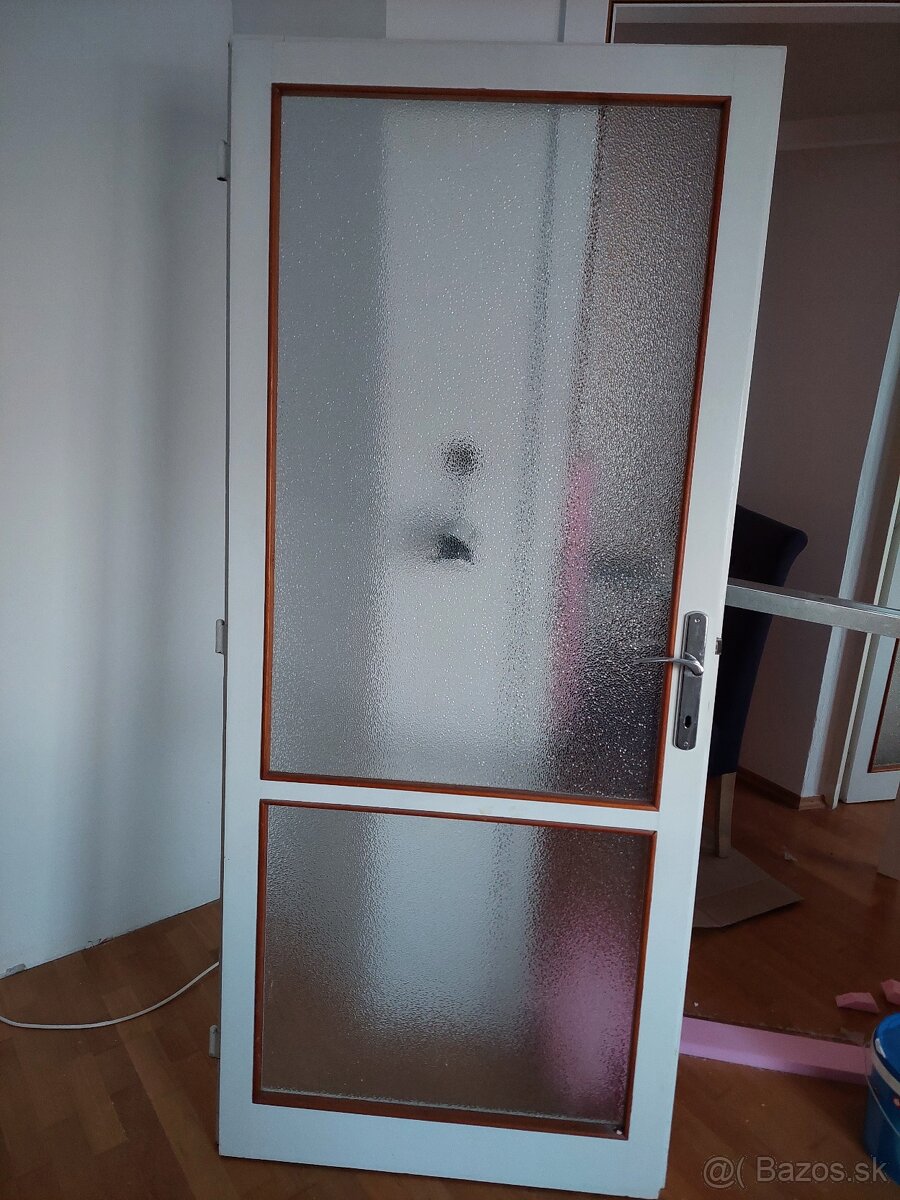 Dvere interiér drevené sklo